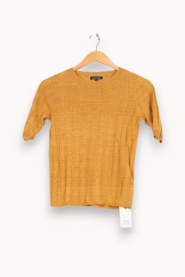 Pull Jaune - Taille XS/34 de la marque Soeur | PARAD59046 - Vendu par Paradigme - Image 2