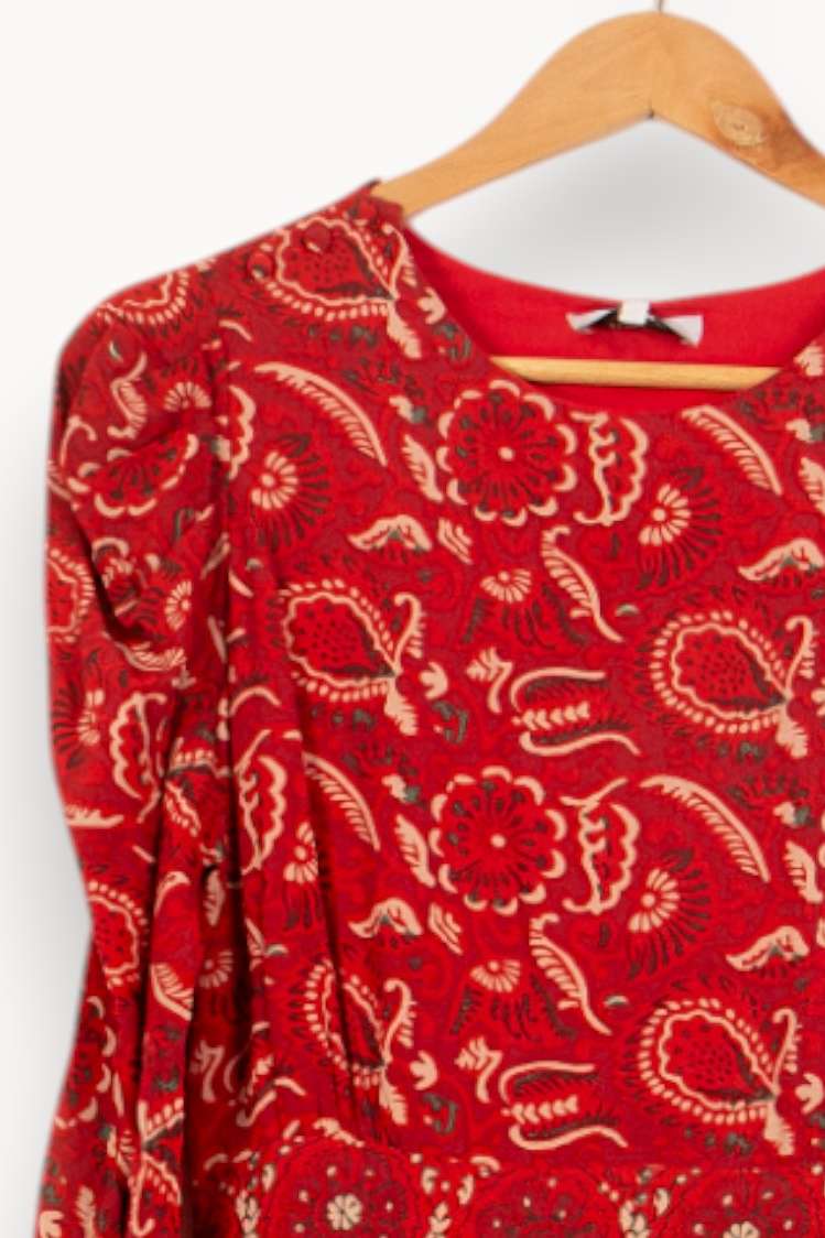 Robe Courte Rouge - Taille S/36 de la marque Suncoo | PARAD59054 - Vendu par Paradigme - Image 3