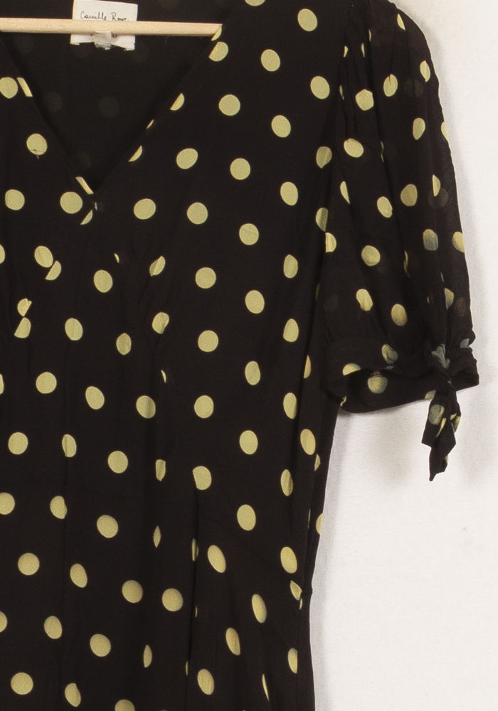 Robe Longue Noire et Jaune - Taille S/36 de la marque Pablo | PARAD59083 - Vendu par Paradigme - Image 3