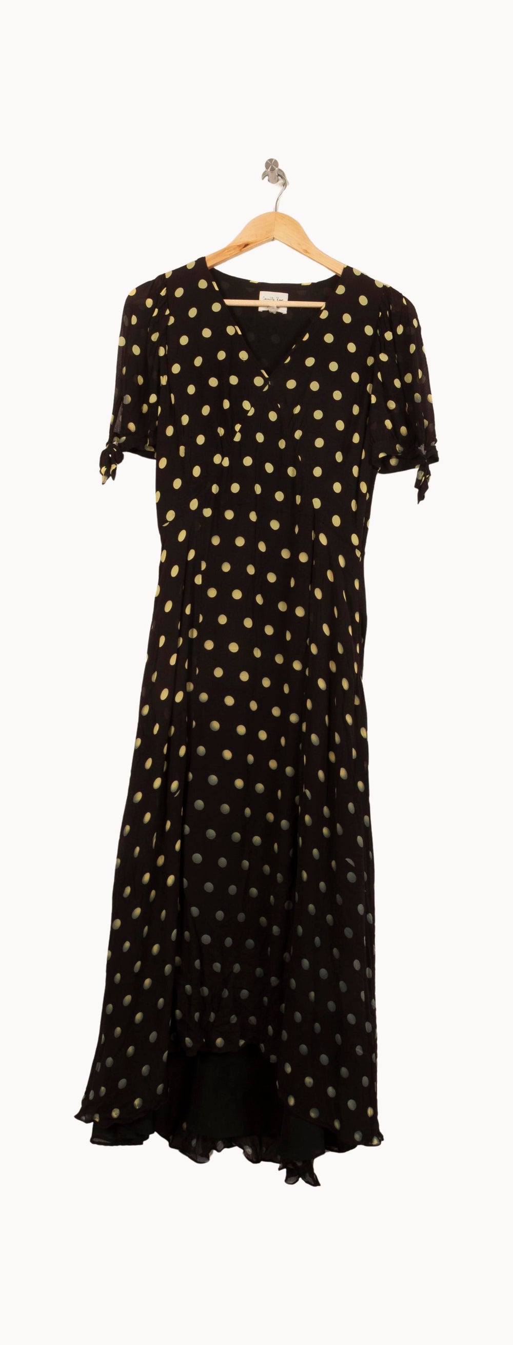 Robe Longue Noire et Jaune - Taille S/36 de la marque Pablo | PARAD59083 - Vendu par Paradigme - Image 2