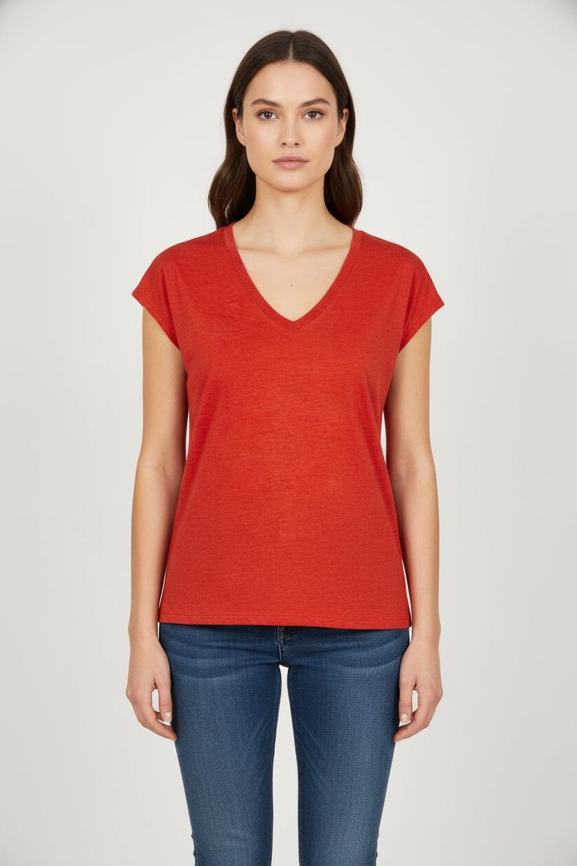 Tee-shirt Rouge - Taille XS/34