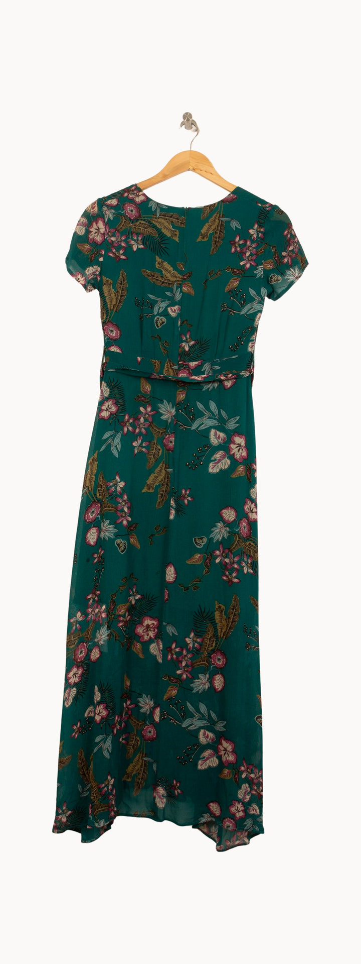 Robe Longue Verte à Fleurs - Taille XS/34 de la marque IKKS | PARAD59090 - Vendu par Paradigme - Image 4
