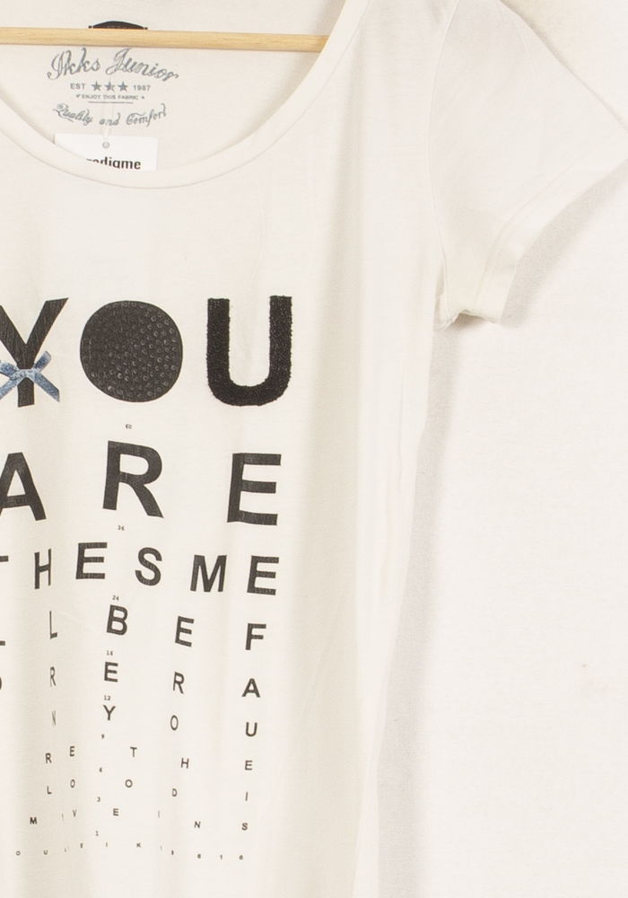 Tee-shirt Blanc - Taille L/40 de la marque IKKS | PARAD59092 - Vendu par Paradigme - Image 3