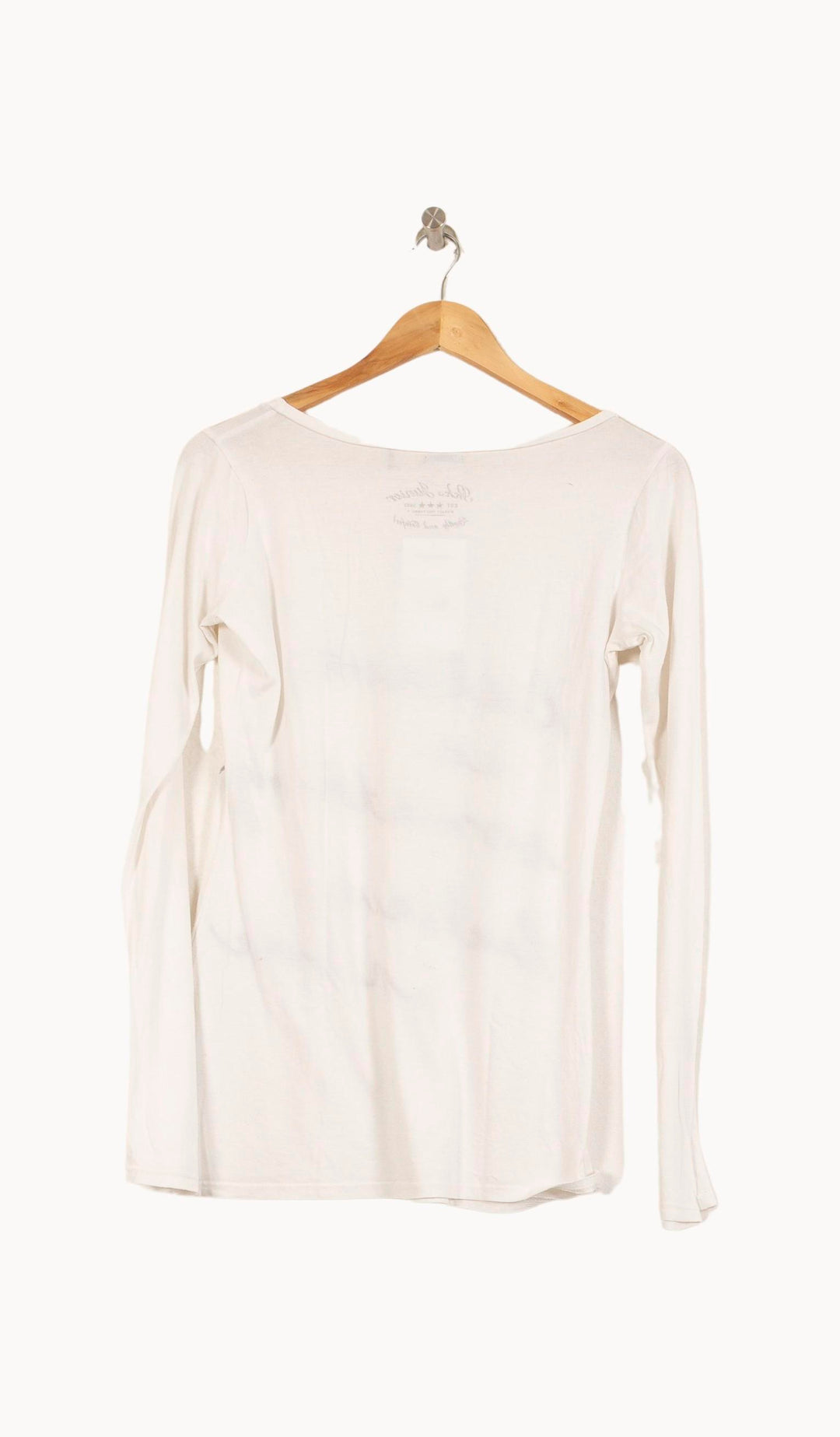 Tee-shirt Manches Longues Blanc - Taille L/40 de la marque IKKS | PARAD59093 - Vendu par Paradigme - Image 4