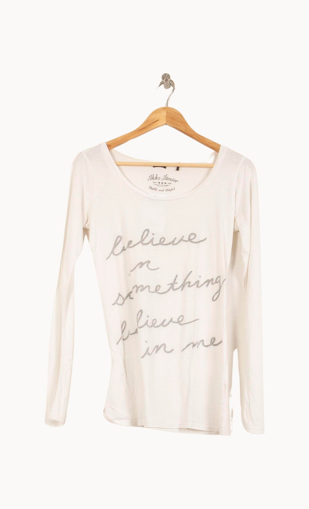 Tee-shirt Manches Longues Blanc - Taille L/40 de la marque IKKS | PARAD59093 - Vendu par Paradigme - Image 2
