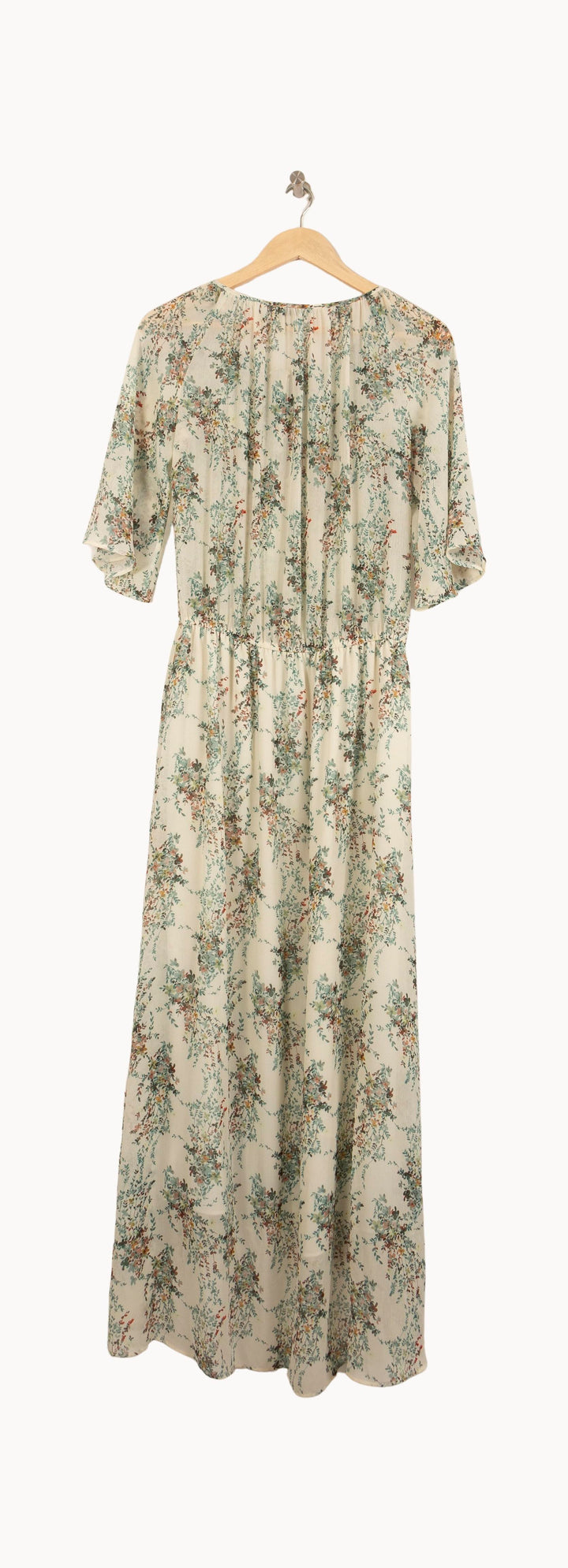 Robe Longue Écrue et Verte - Taille M/38 de la marque IKKS | PARAD59094 - Vendu par Paradigme - Image 4