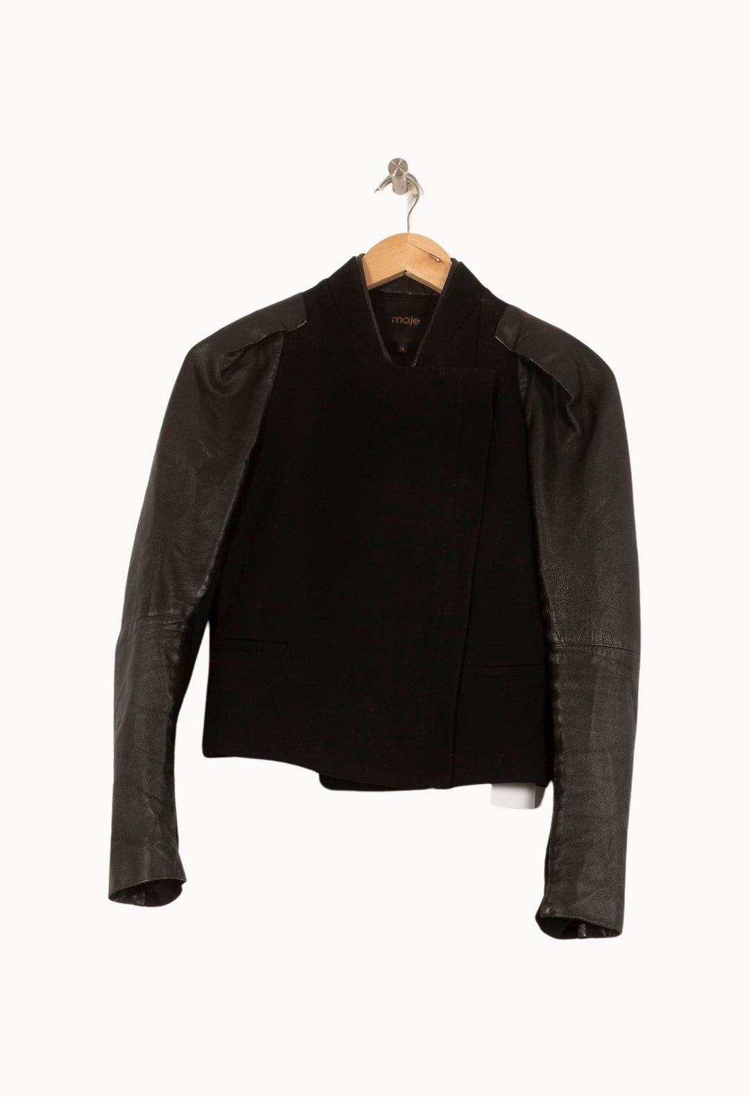 Blouson Noir - Taille S/36 de la marque Maje | PARAD59098 - Vendu par Paradigme - Image 2