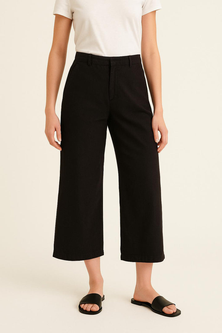Pantalon Large Noir - Taille XXS/32 de la marque Knowledge Cotton | PARAD59106 - Vendu par Paradigme - Image 1