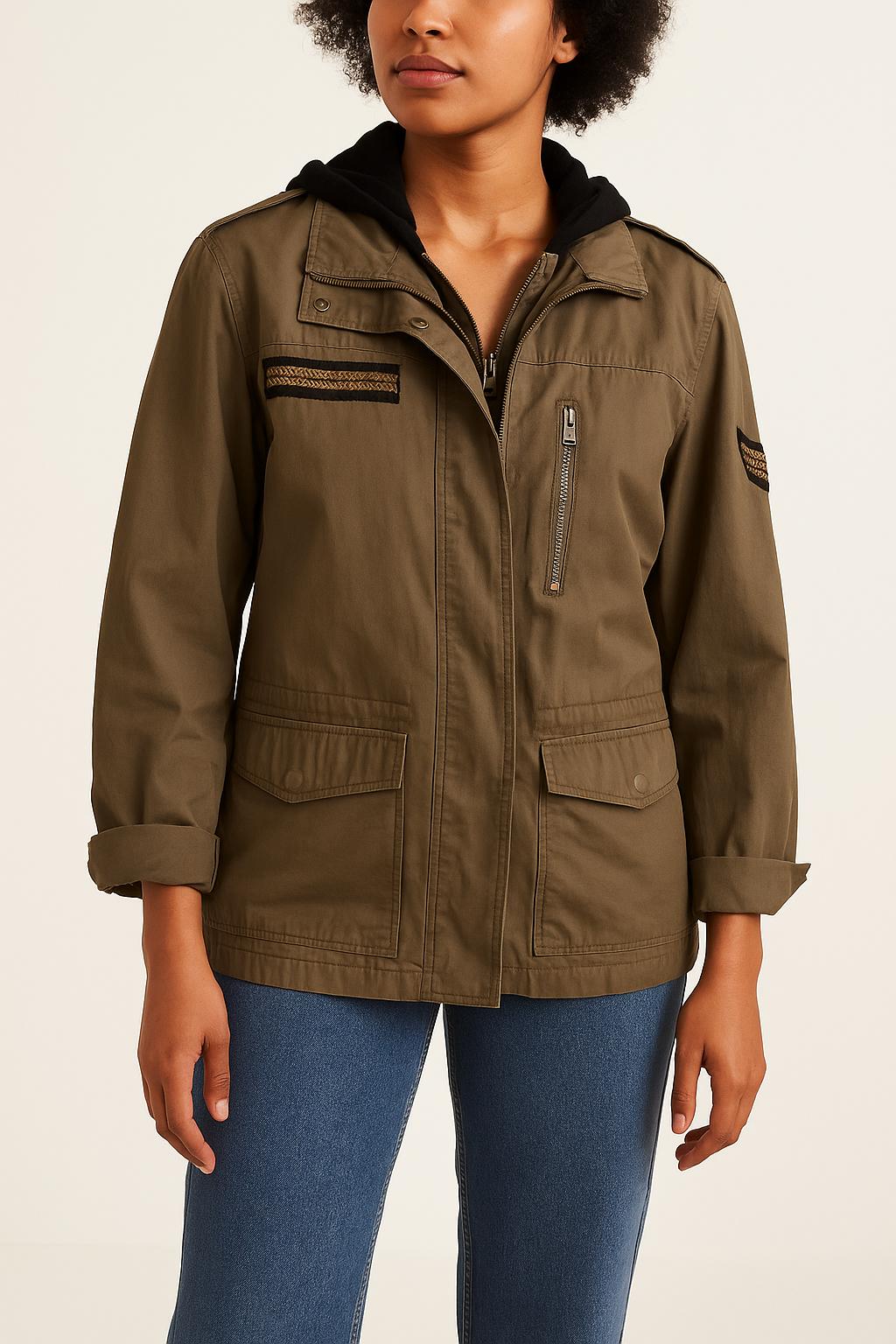 Parka Verte - Taille S/36 de la marque IKKS | PARAD59107 - Vendu par Paradigme - Image 1