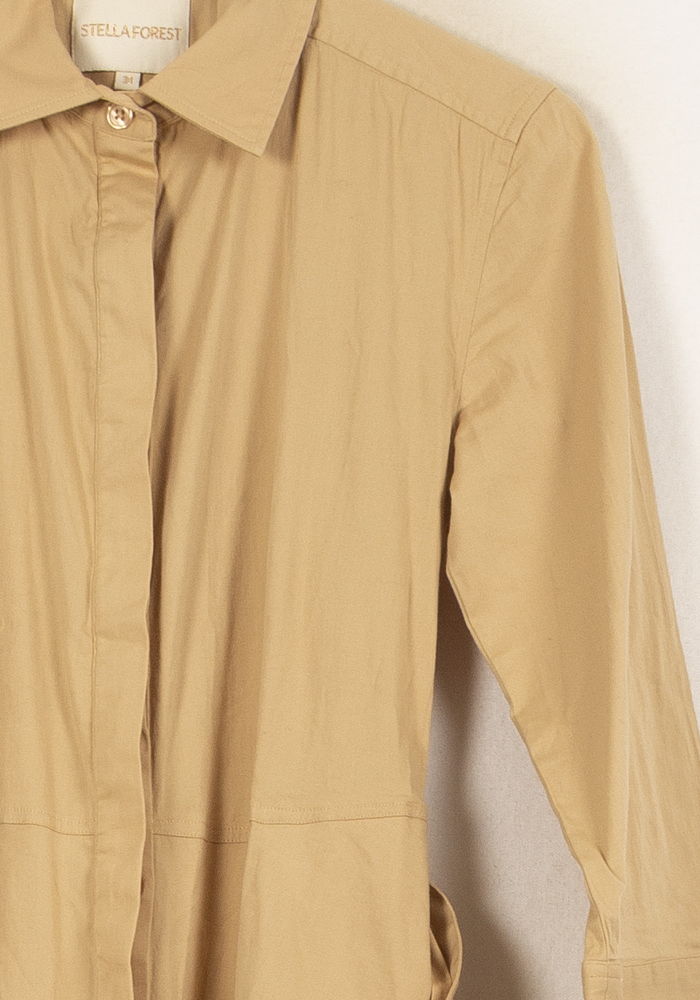 Robe Chemise Longue Beige - Taille M/38 de la marque Stella Forest | PARAD59115 - Vendu par Paradigme - Image 3