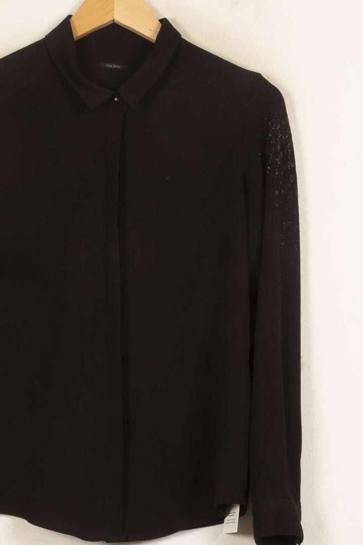 Chemise Noire - Taille M/38 de la marque IKKS | PARAD59131 - Vendu par Paradigme - Image 2