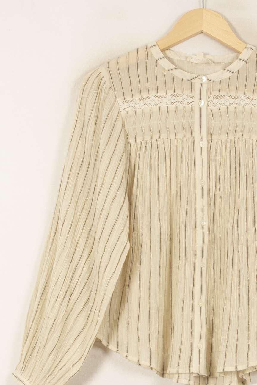 Blouse Beige - Taille S/36 de la marque Louise Misha | PARAD59132 - Vendu par Paradigme - Image 3