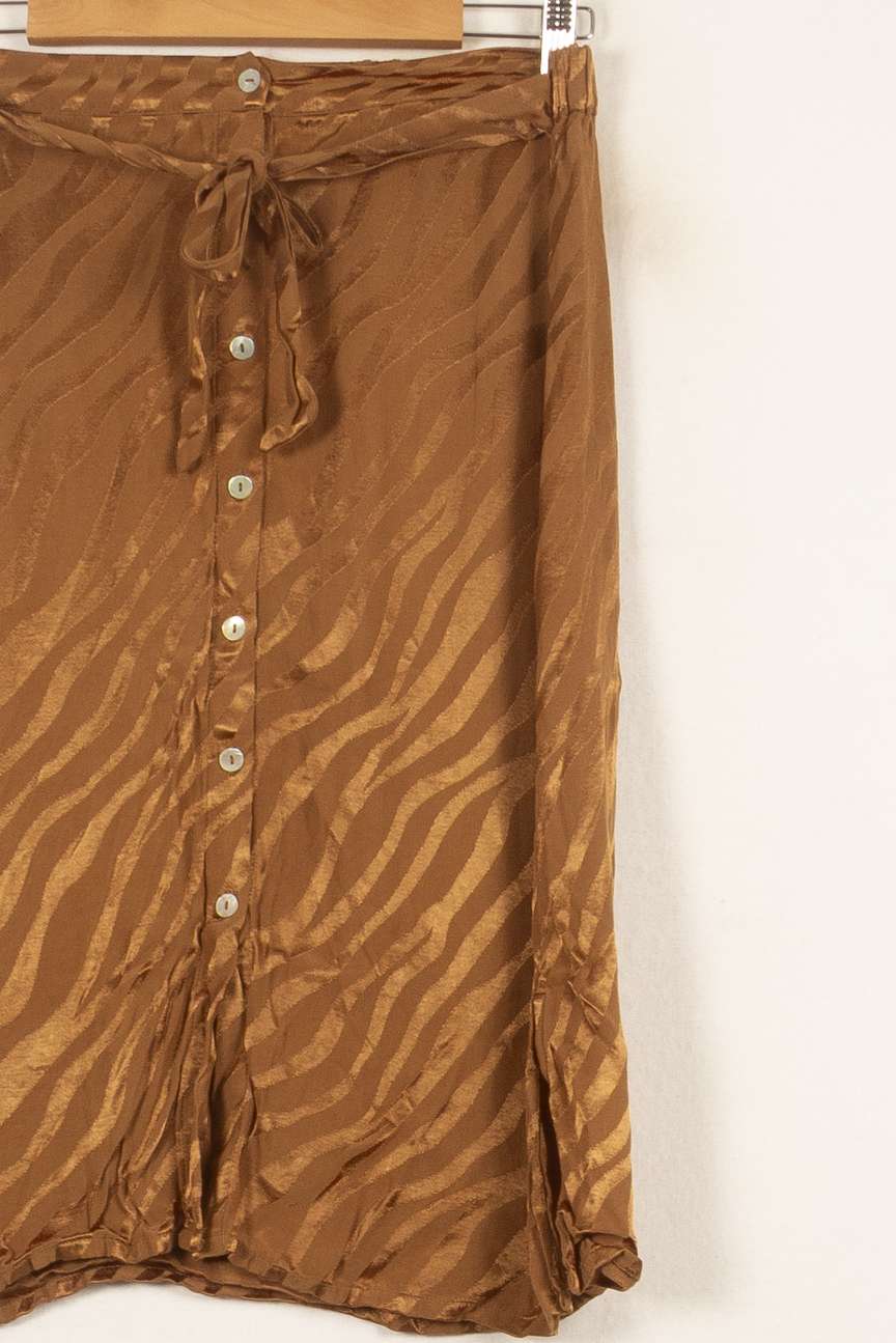 Jupe Boutonnée Marron - Taille XL/42 de la marque Karl Marc John | PARAD59141 - Vendu par Paradigme - Image 3