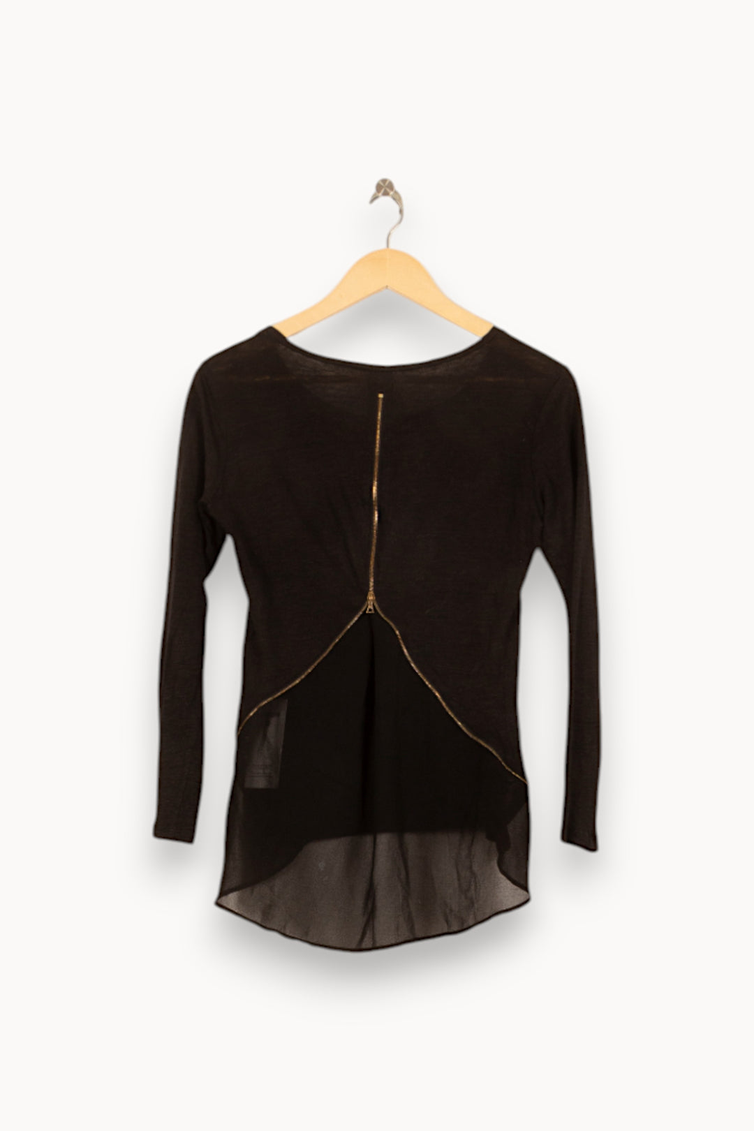 Pull Noir - Taille S/36 de la marque Sandro | PARAD59144 - Vendu par Paradigme - Image 4