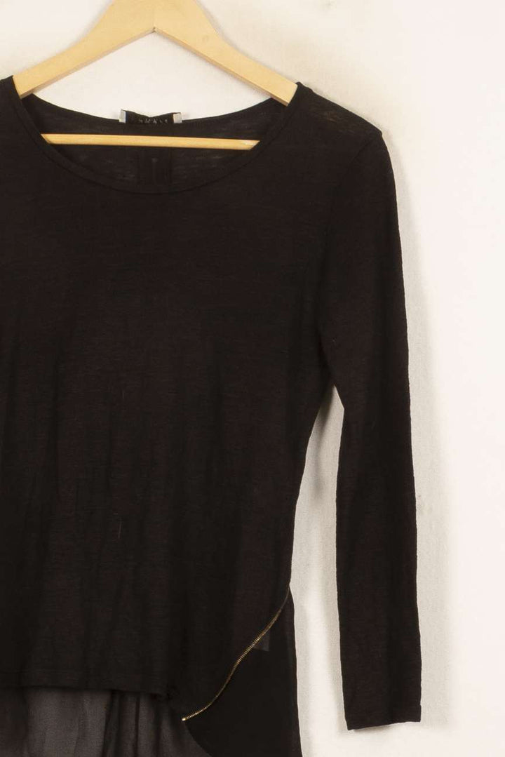 Pull Noir - Taille S/36 de la marque Sandro | PARAD59144 - Vendu par Paradigme - Image 3