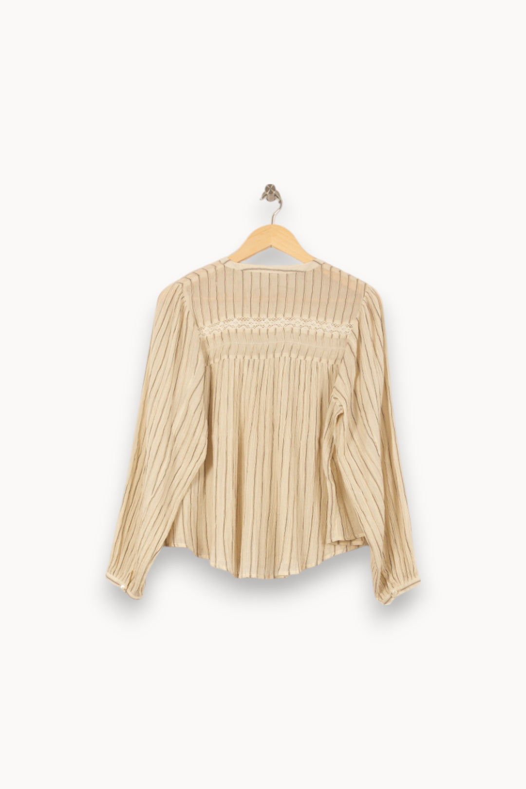 Blouse Plissée Beige - Taille S/36 de la marque Louise Misha | PARAD59145 - Vendu par Paradigme - Image 4