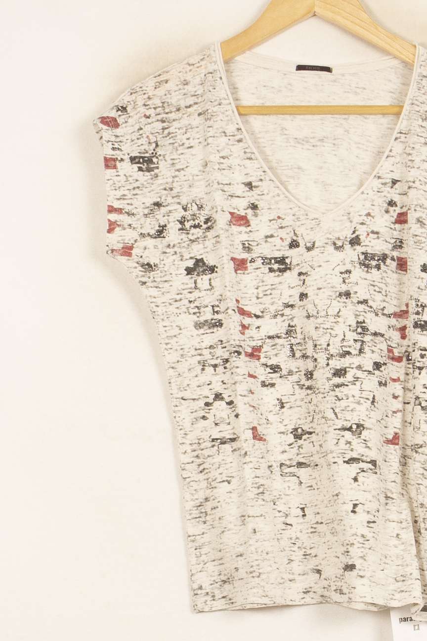 T-shirt Gris - Taille XS/34 de la marque IKKS | PARAD59147 - Vendu par Paradigme - Image 2
