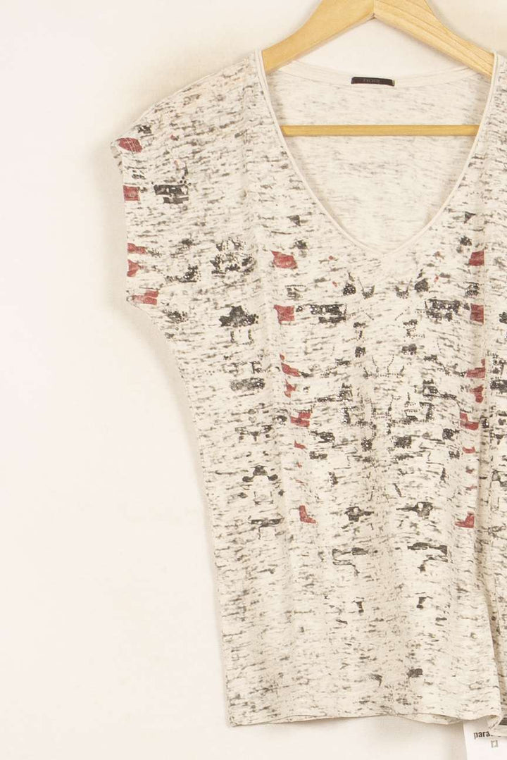 T-shirt Gris - Taille XS/34 de la marque IKKS | PARAD59147 - Vendu par Paradigme - Image 2