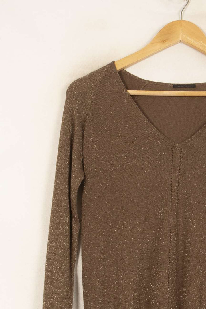 Pull Marron - Taille S/36 de la marque IKKS | PARAD59149 - Vendu par Paradigme - Image 3