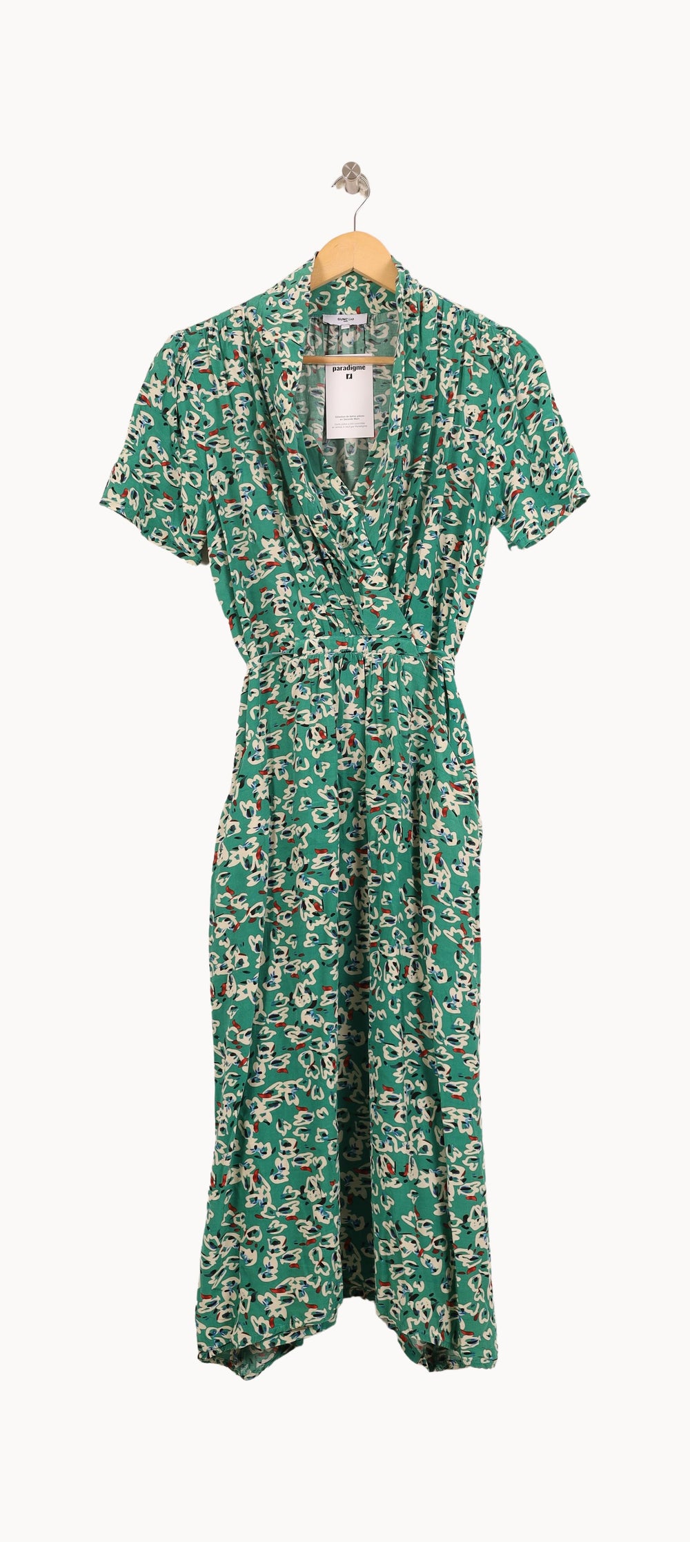 Robe Portefeuille Verte - Taille M/38 de la marque Suncoo | PARAD59163 - Vendu par Paradigme - Image 2