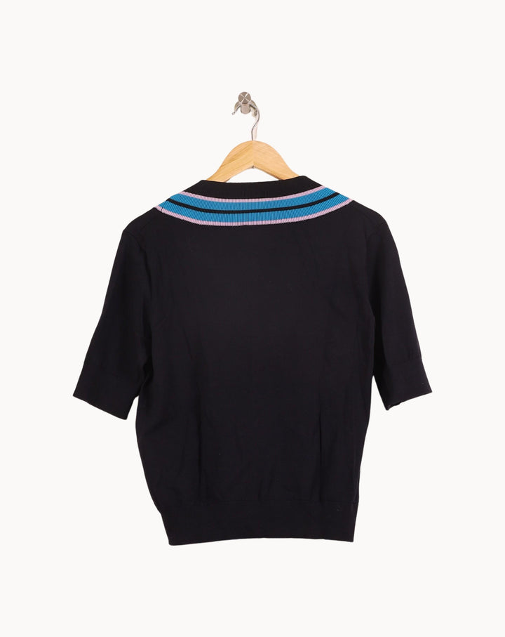 Pull Bleu et Bleu Clair - Taille M/38 de la marque Claudie Pierlot | PARAD59166 - Vendu par Paradigme - Image 4