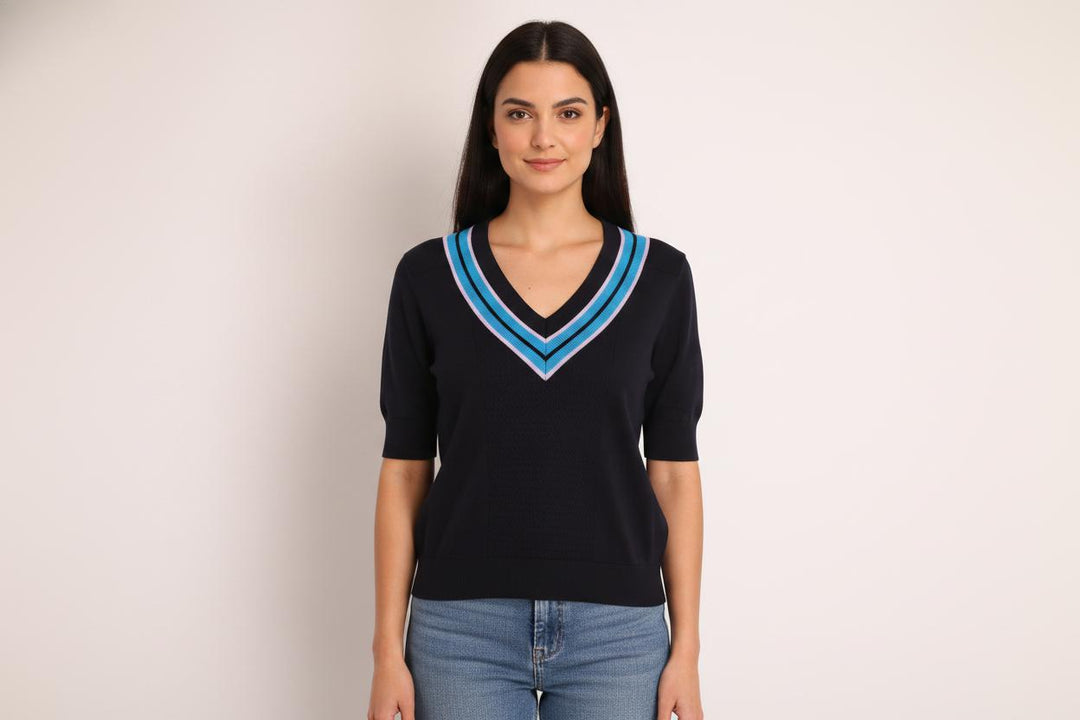Pull Bleu et Bleu Clair - Taille M/38