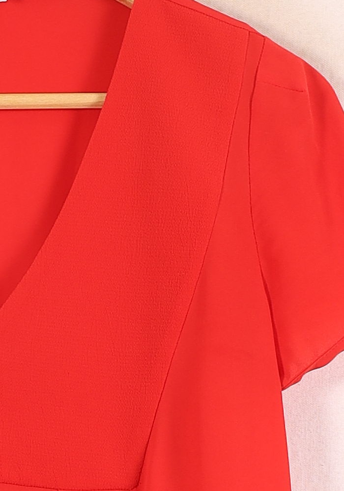 Blouse Rouge - Taille M/38 de la marque Claudie Pierlot | PARAD59168 - Vendu par Paradigme - Image 3