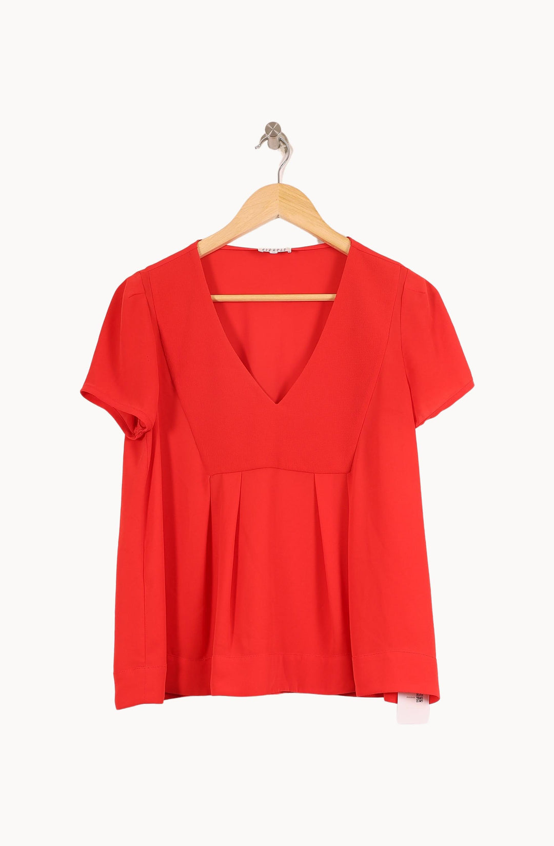Blouse Rouge - Taille M/38 de la marque Claudie Pierlot | PARAD59168 - Vendu par Paradigme - Image 2