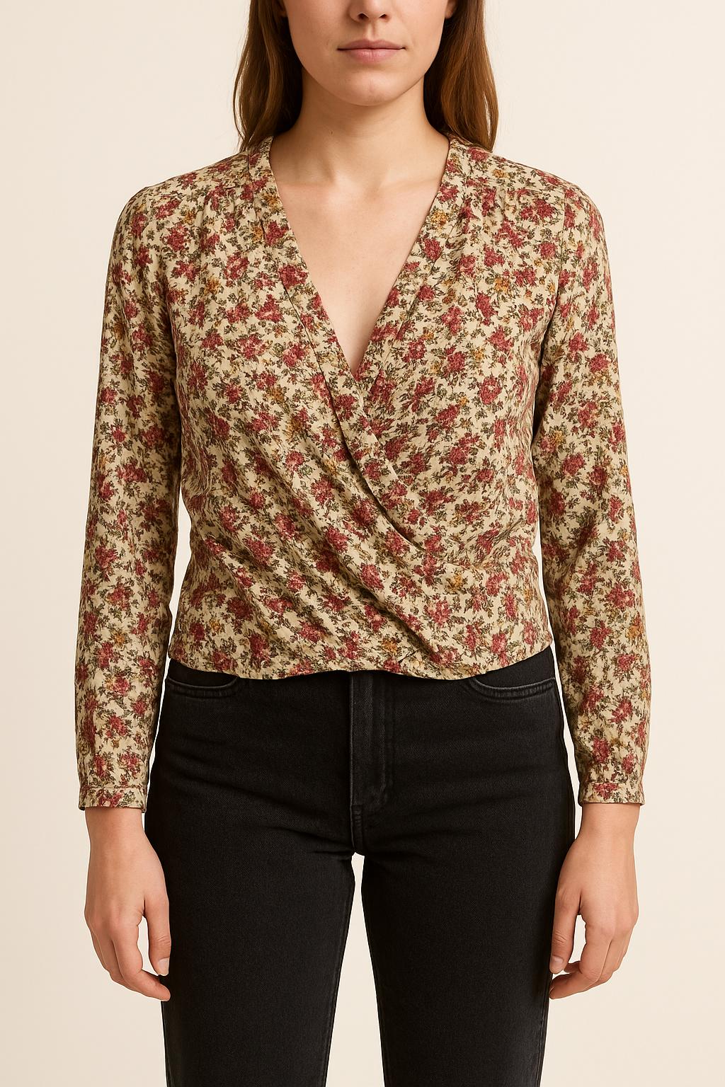 Blouse Fleurie Multicolore - Taille M/38 de la marque Sézane | PARAD59170 - Vendu par Paradigme - Image 1