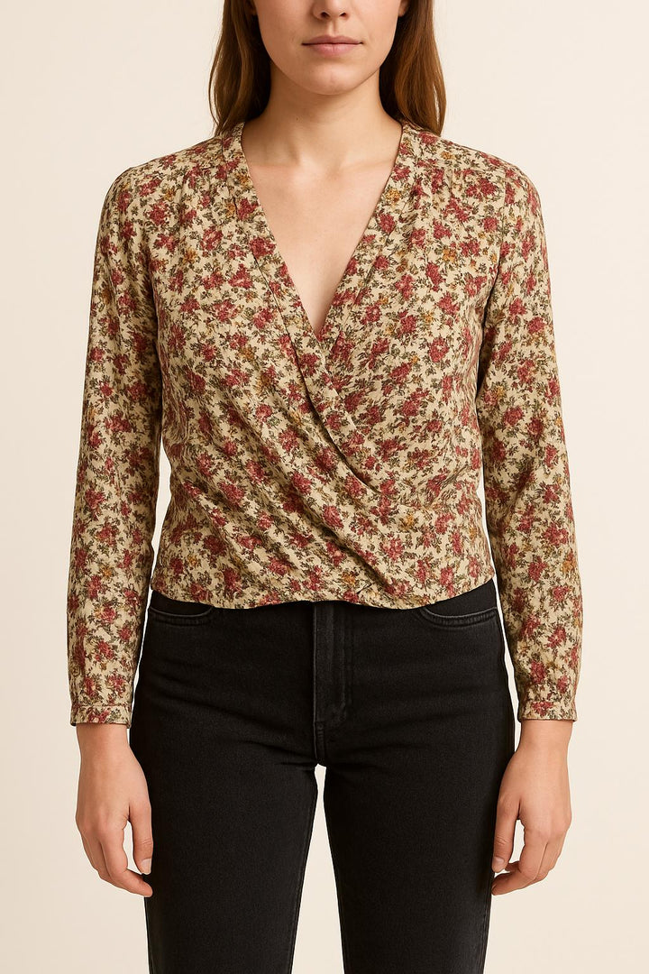 Blouse Fleurie Multicolore - Taille M/38 de la marque Sézane | PARAD59170 - Vendu par Paradigme - Image 1