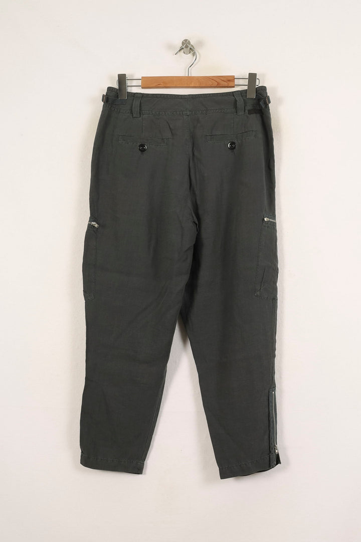 Pantalon Cargo Gris - Taille L/40 de la marque Léon & Harper | PARAD59172 - Vendu par Paradigme - Image 4