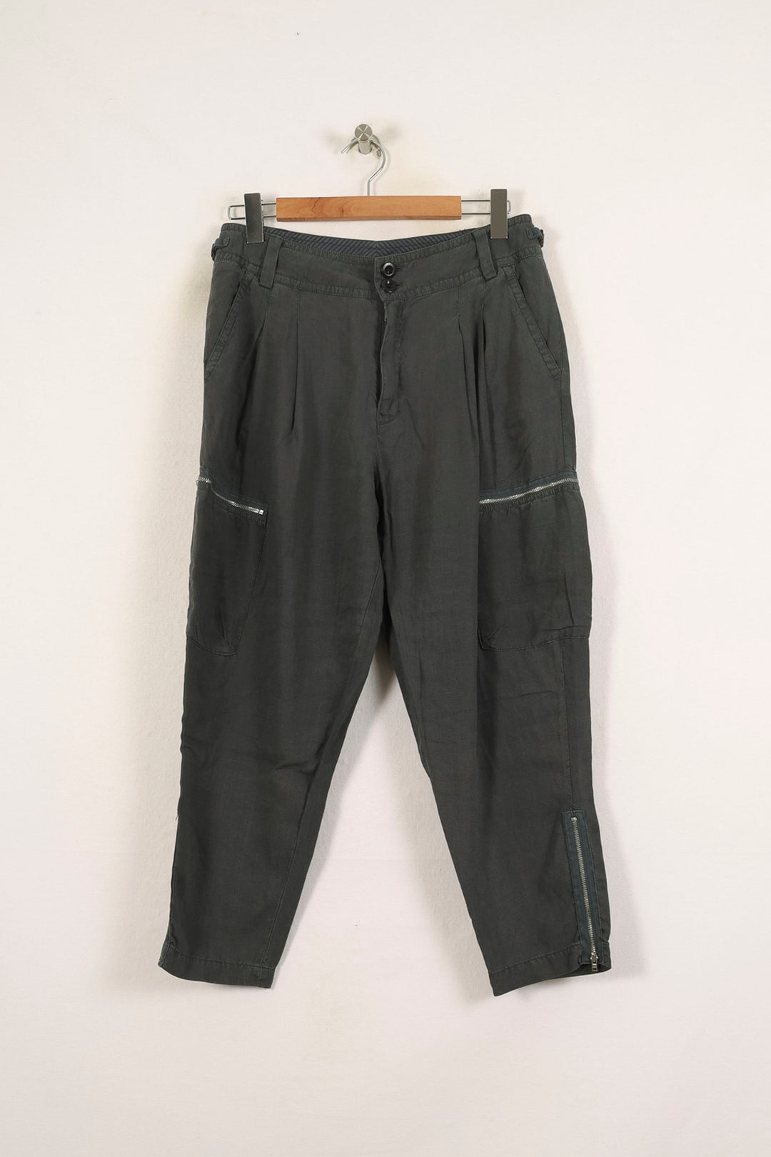 Pantalon Cargo Gris - Taille L/40 de la marque Léon & Harper | PARAD59172 - Vendu par Paradigme - Image 2