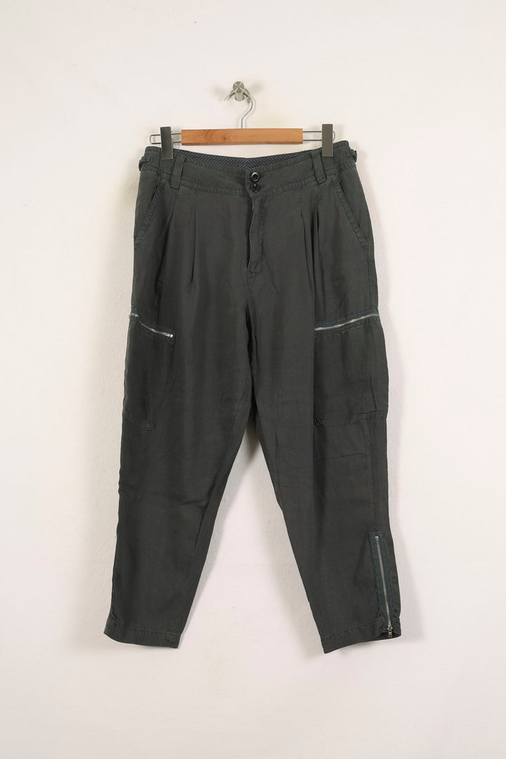 Pantalon Cargo Gris - Taille L/40 de la marque Léon & Harper | PARAD59172 - Vendu par Paradigme - Image 2