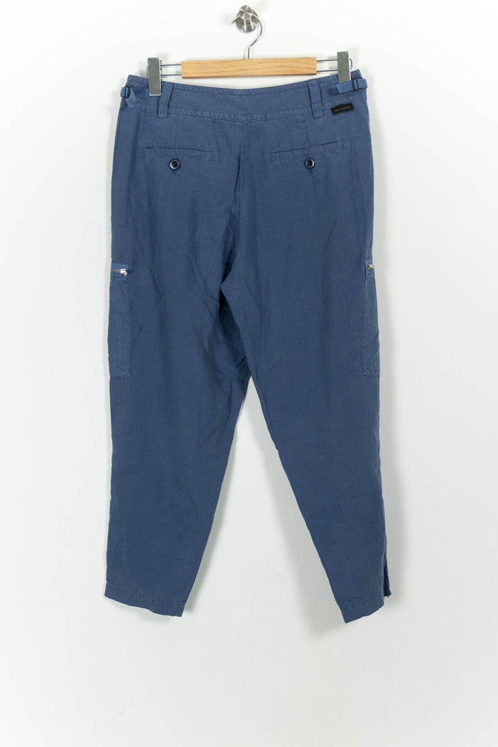 Pantalon Cargo Bleu - Taille L/40 de la marque Léon & Harper | PARAD59173 - Vendu par Paradigme - Image 4