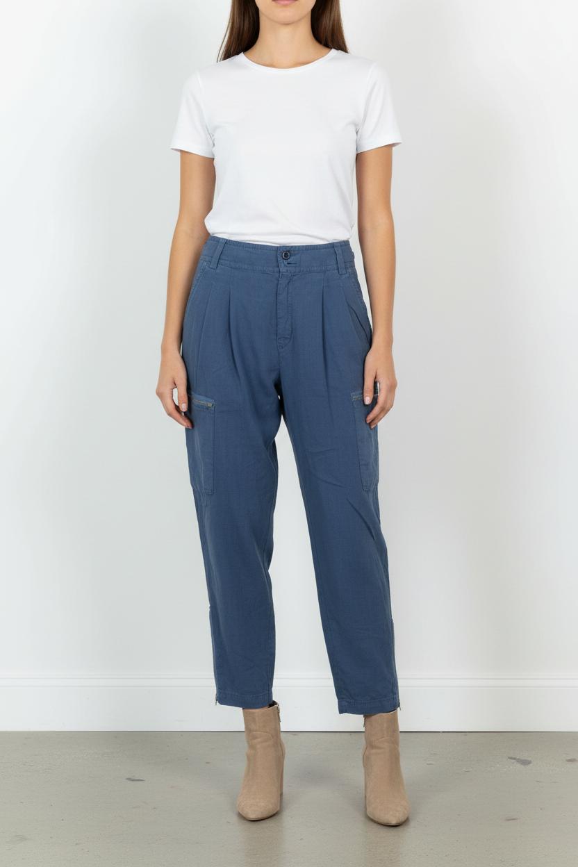 Pantalon Cargo Bleu - Taille L/40 de la marque Léon & Harper | PARAD59173 - Vendu par Paradigme - Image 1