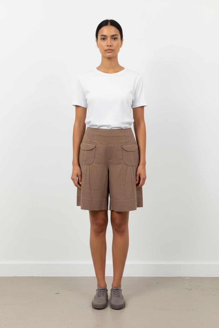 Jupe Courte Beige - Taille L/40