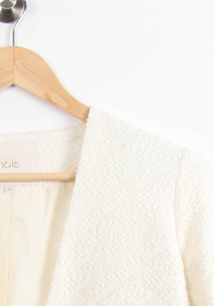 Veste Tailleur Blanche - Taille M/38 de la marque Maje | PARAD59182 - Vendu par Paradigme - Image 3