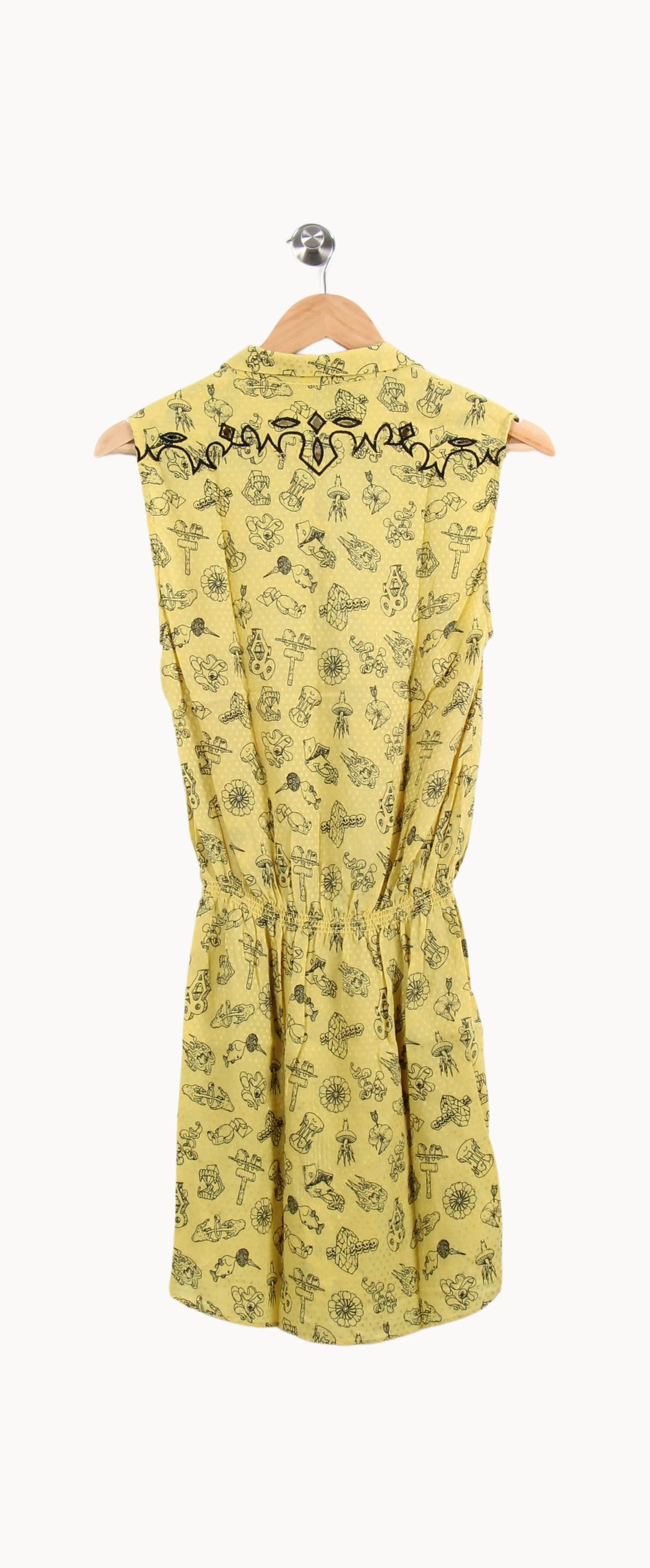 Robe Chemise Jaune - Taille S/36 de la marque Zadig&Voltaire | PARAD59183 - Vendu par Paradigme - Image 4