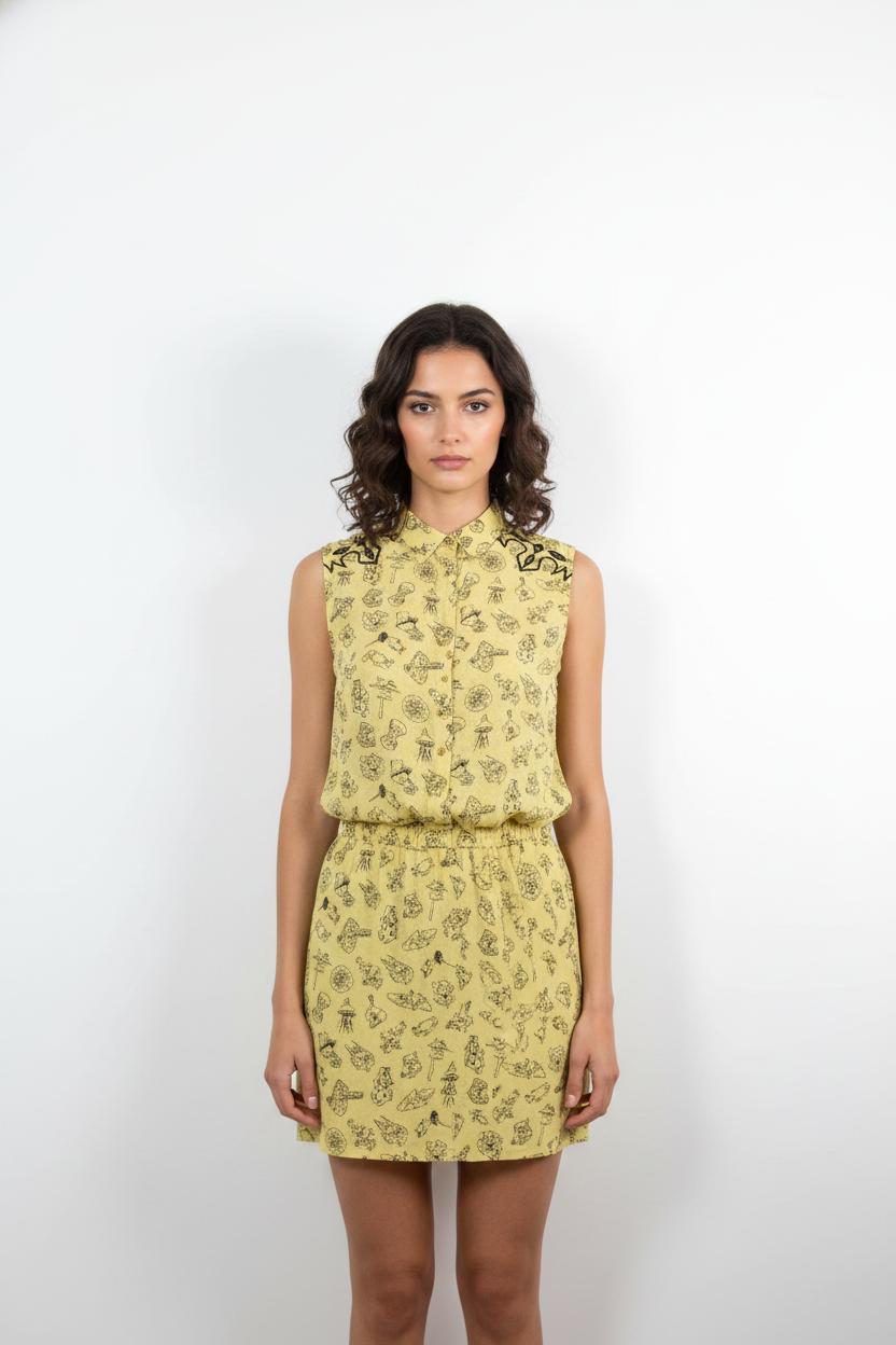 Robe Chemise Jaune - Taille S/36