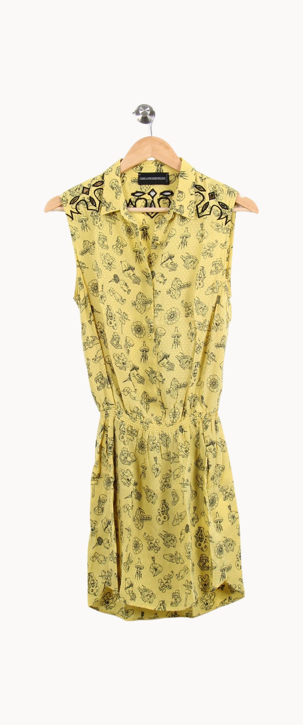 Robe Chemise Jaune - Taille S/36 de la marque Zadig&Voltaire | PARAD59183 - Vendu par Paradigme - Image 2