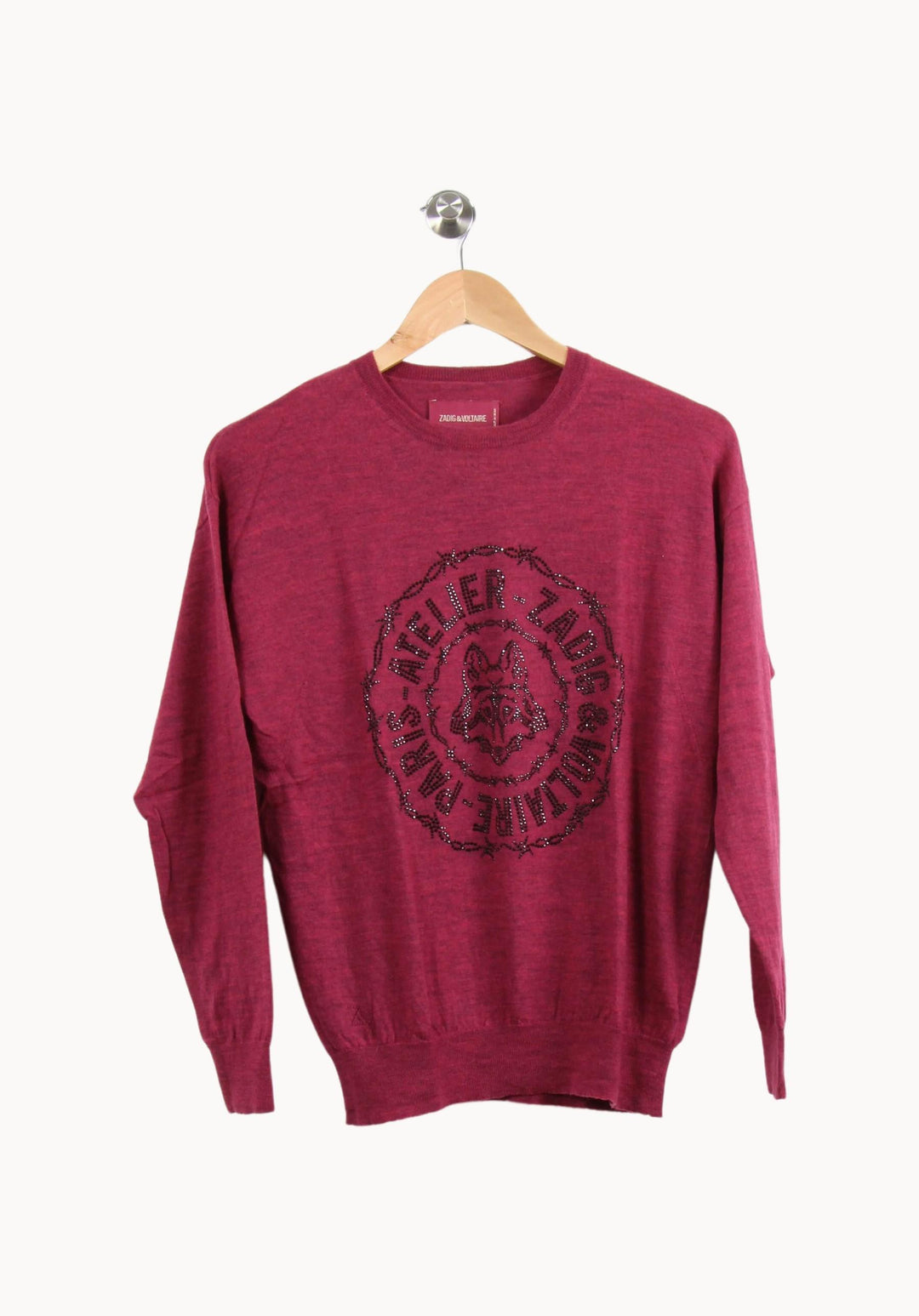 Pull Violet - Taille S/36 de la marque Zadig&Voltaire | PARAD59184 - Vendu par Paradigme - Image 2