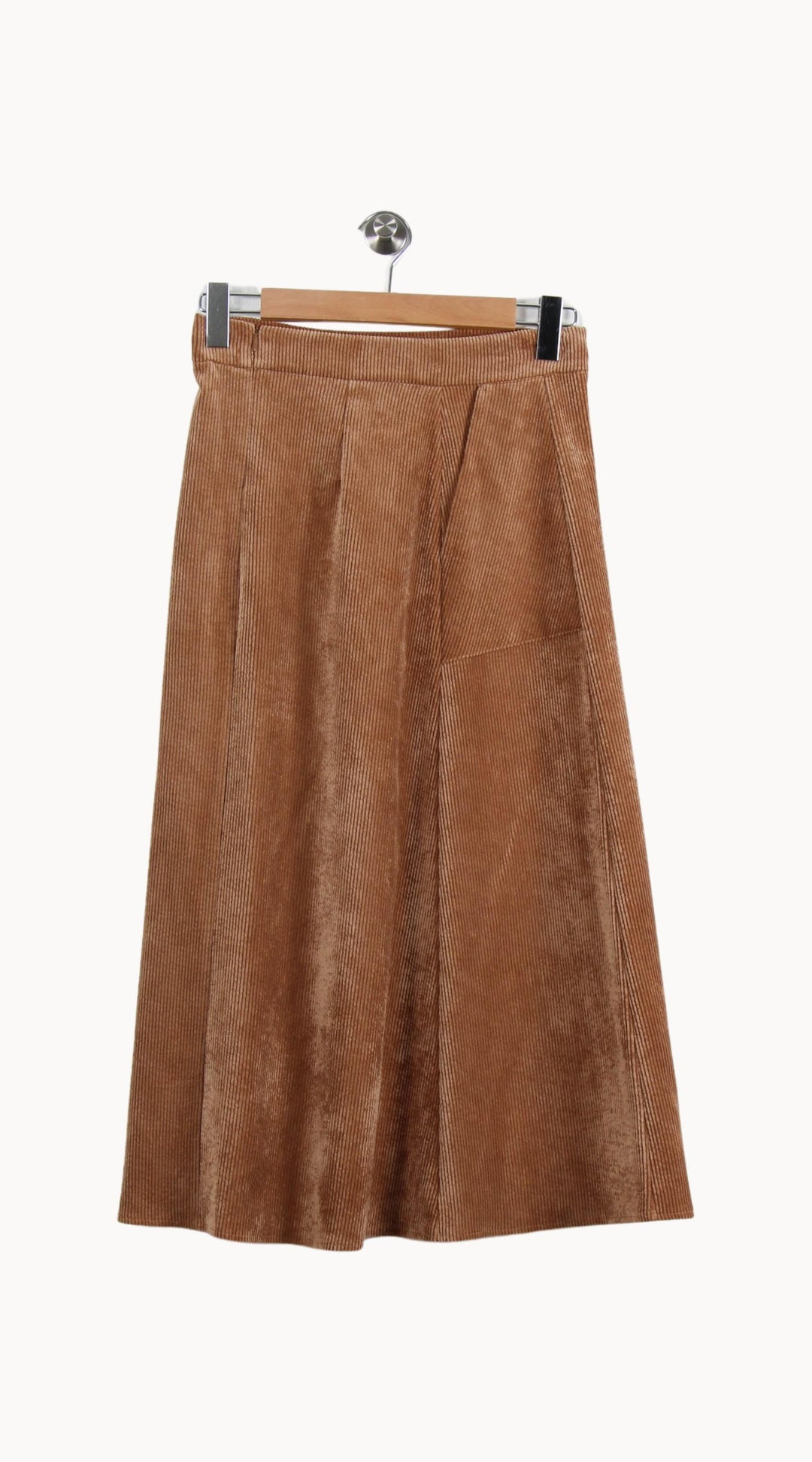 Jupe Midi Marron - Taille S/36 de la marque La Fée Maraboutée | PARAD59190 - Vendu par Paradigme - Image 4