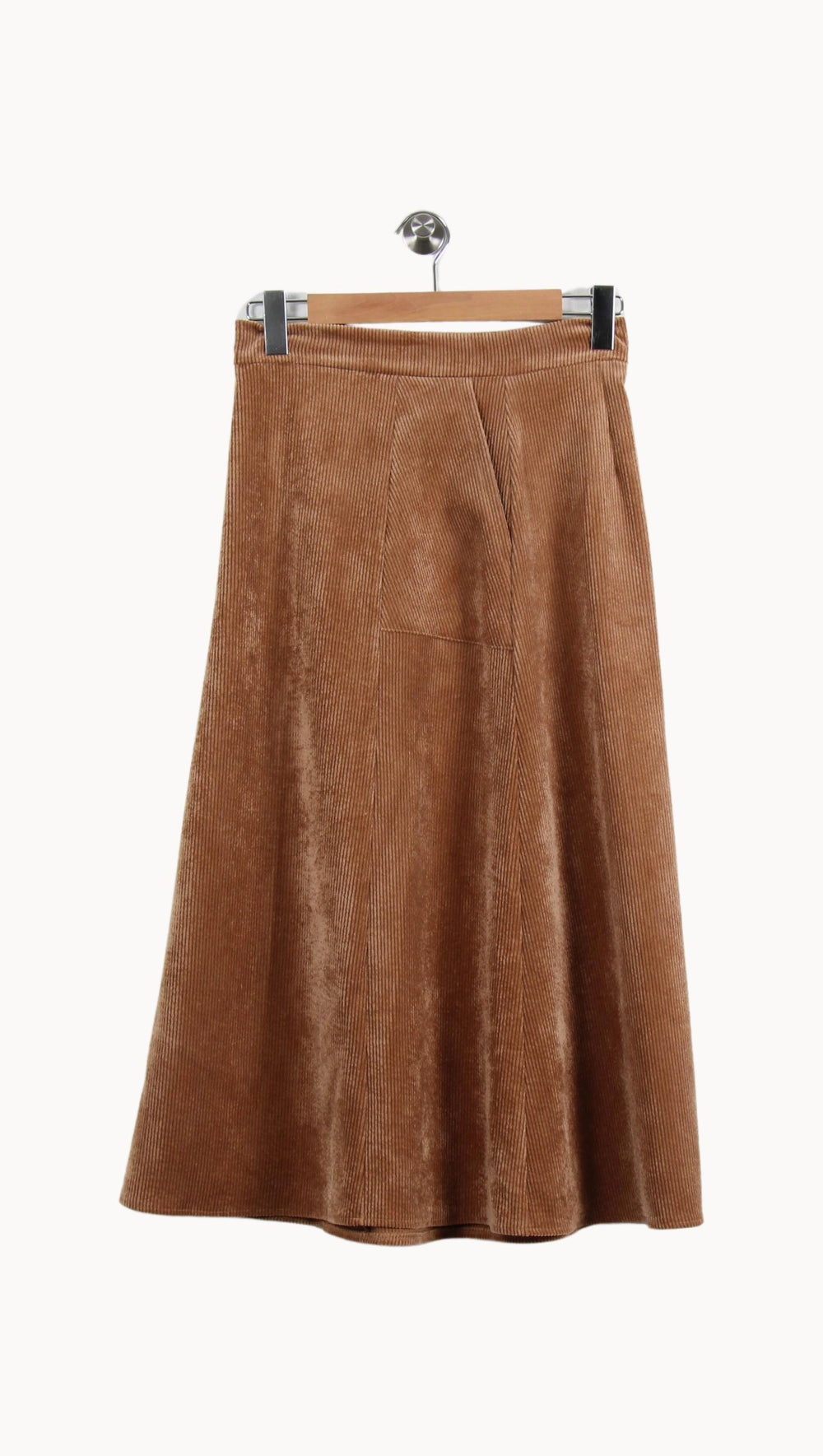 Jupe Midi Marron - Taille S/36 de la marque La Fée Maraboutée | PARAD59190 - Vendu par Paradigme - Image 2
