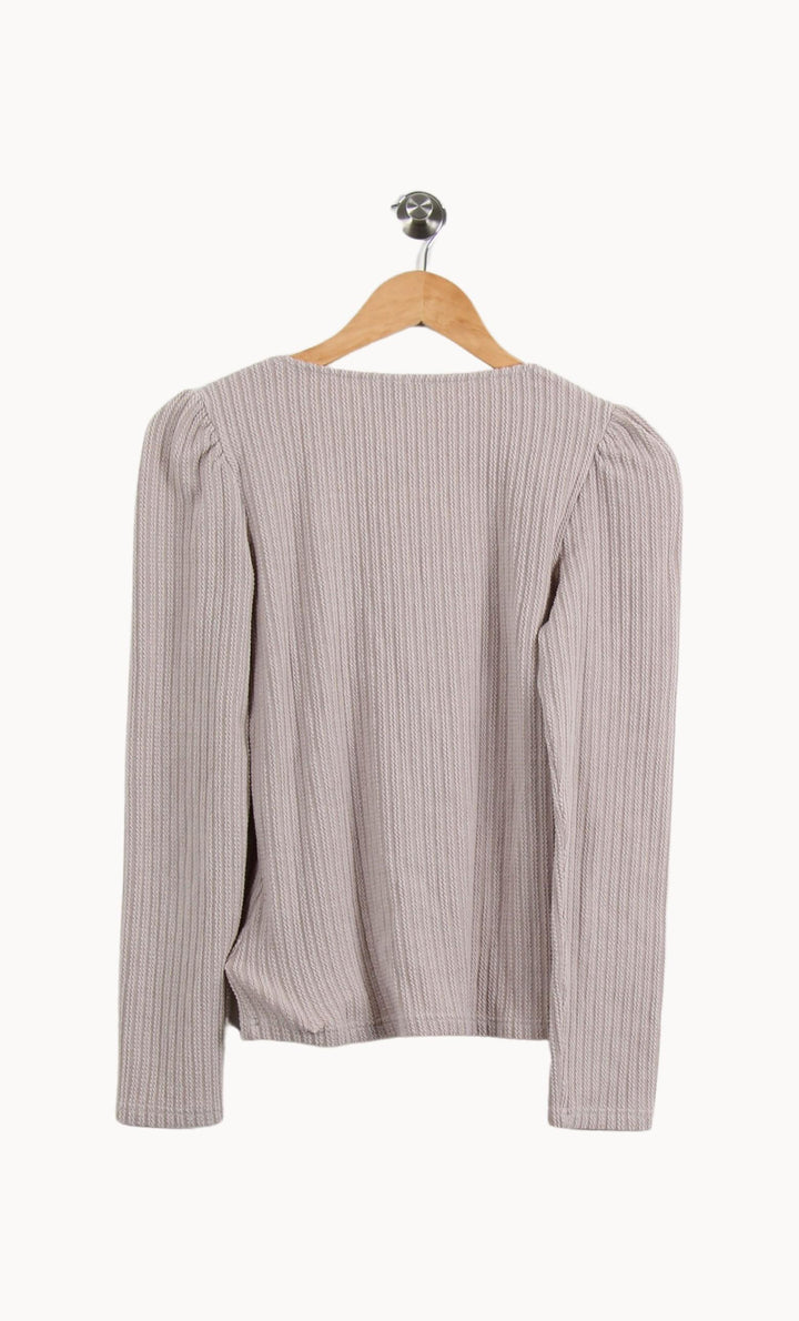 Tee-shirt Manche Longue Beige - Taille M/38 de la marque FRNCH | PARAD59193 - Vendu par Paradigme - Image 4