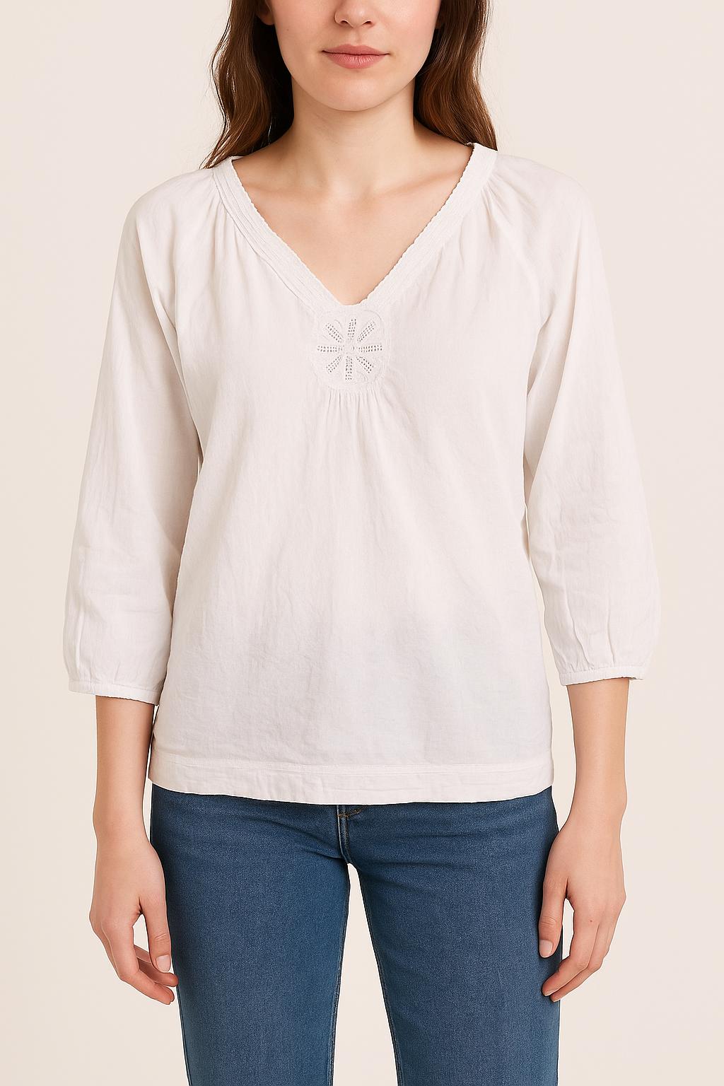 Blouse Blanche - Taille M/38 de la marque Caroll | PARAD59197 - Vendu par Paradigme - Image 1