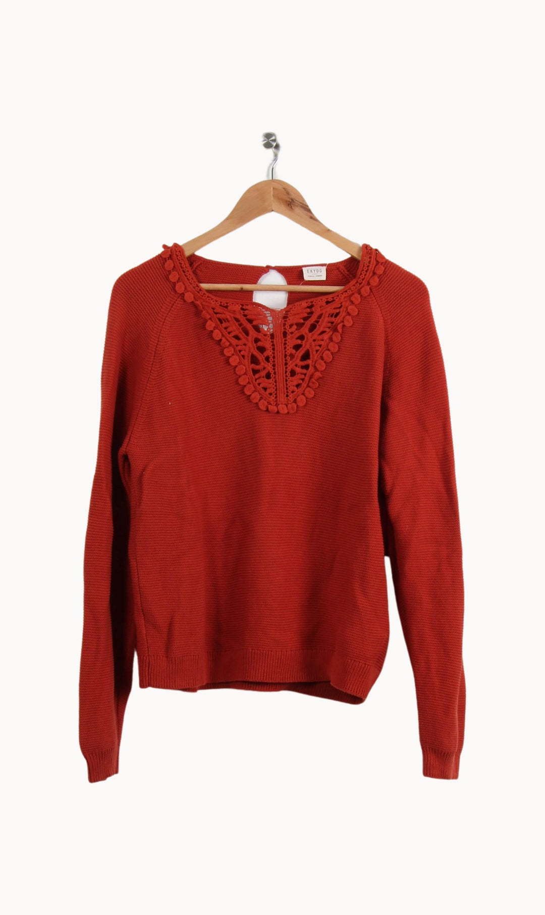 Pull Rouge - Taille M/38 de la marque Ekyog | PARAD59206 - Vendu par Paradigme - Image 2