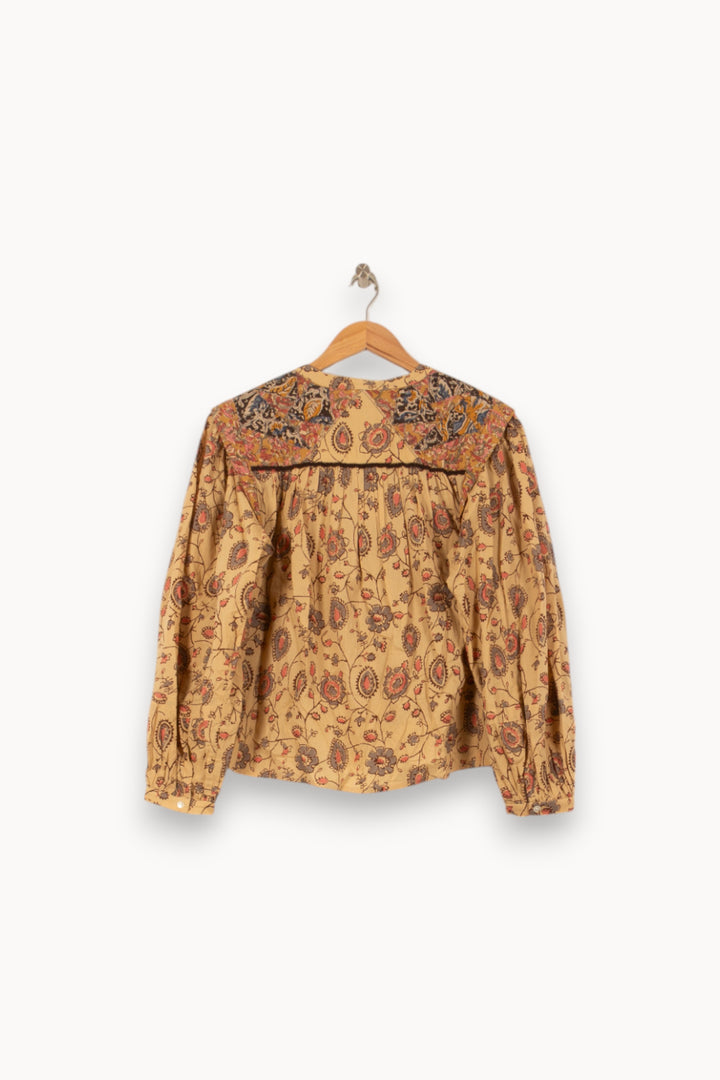 Blouse Jaune et Marron - Taille S/36 de la marque Louise Misha | PARAD59215 - Vendu par Paradigme - Image 4