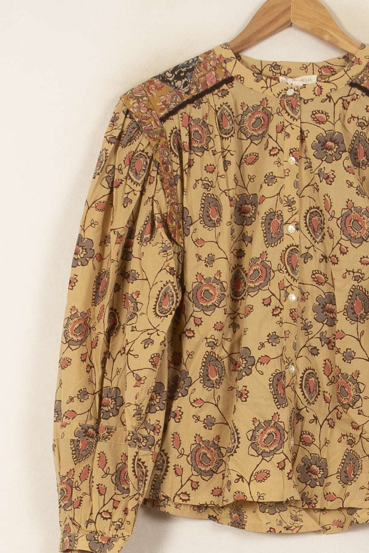 Blouse Jaune et Marron - Taille S/36 de la marque Louise Misha | PARAD59215 - Vendu par Paradigme - Image 3