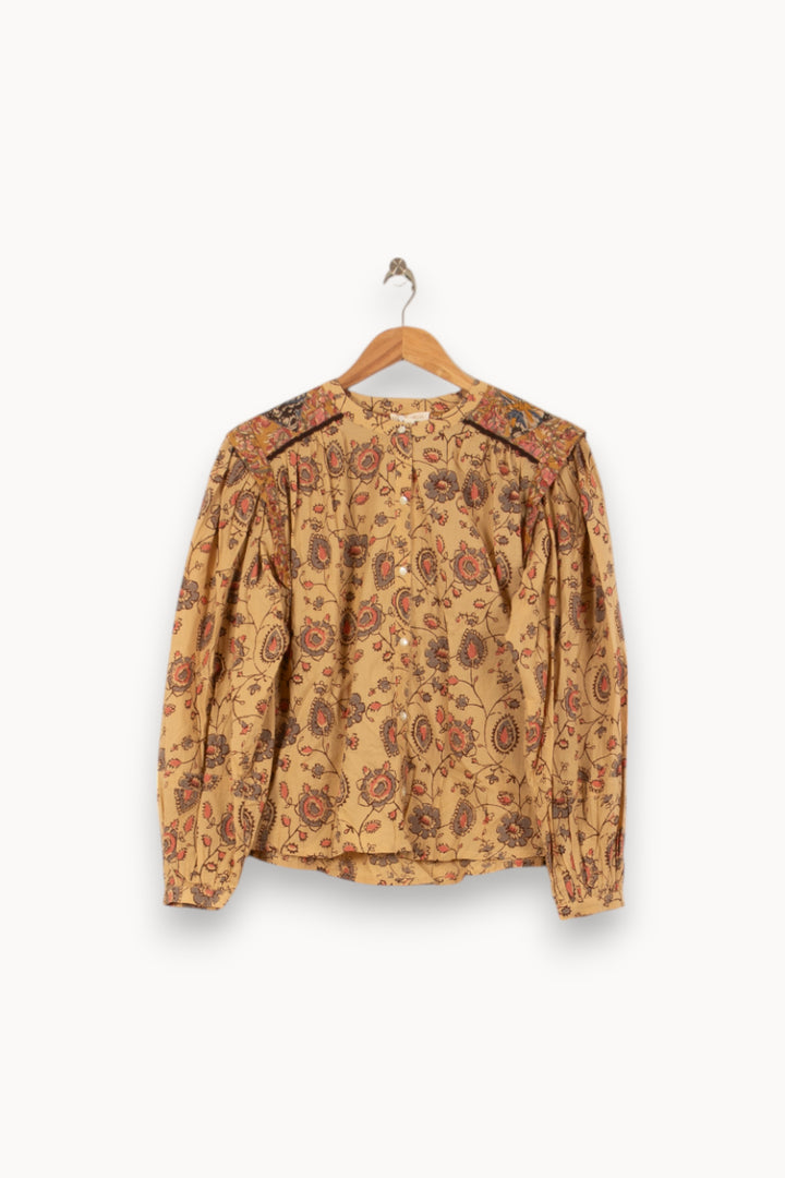 Blouse Jaune et Marron - Taille S/36 de la marque Louise Misha | PARAD59215 - Vendu par Paradigme - Image 2