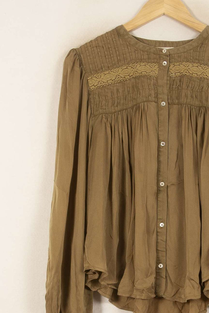Blouse Marron - Taille S/36 de la marque Louise Misha | PARAD59216 - Vendu par Paradigme - Image 3
